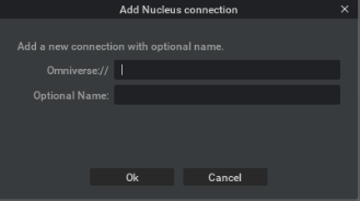Add Nucleus connection dialog box.