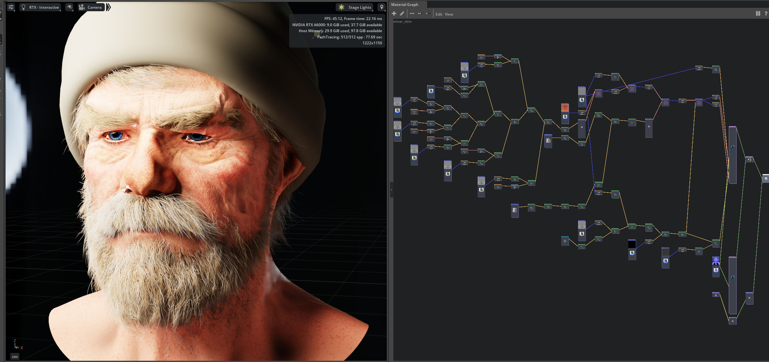Using the normal map in the shading network in Blender's shader graph, instead of the Bump node.