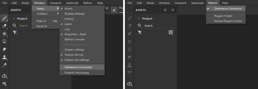 Making the settings pane in Painter visible