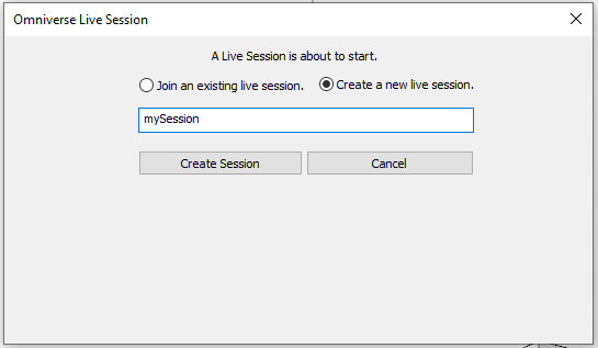 Create a session