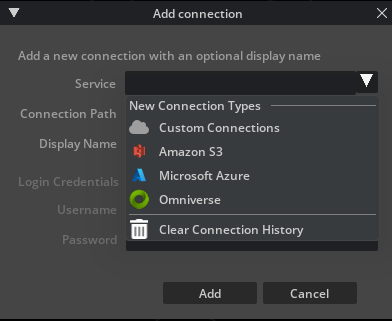 Add Connections Window