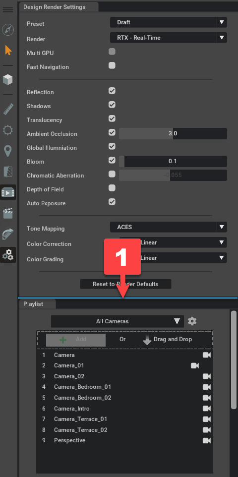 Grab handle UI element in Omniverse application interface