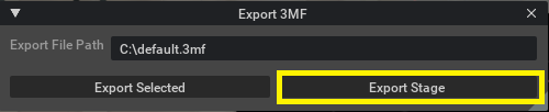 3MF Converter Export Stage