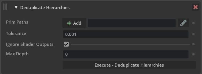 De-duplicate hierarchies operation arguments