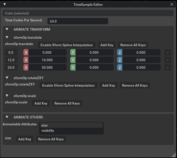 TimeSample Menu