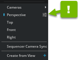 Camera menu