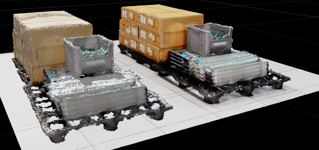 Viewport after CUDA reconstruction with the high-detail, slower preset