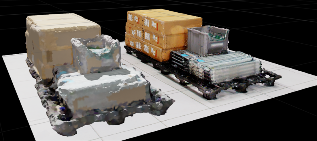Viewport after CUDA reconstruction with the medium-detail preset