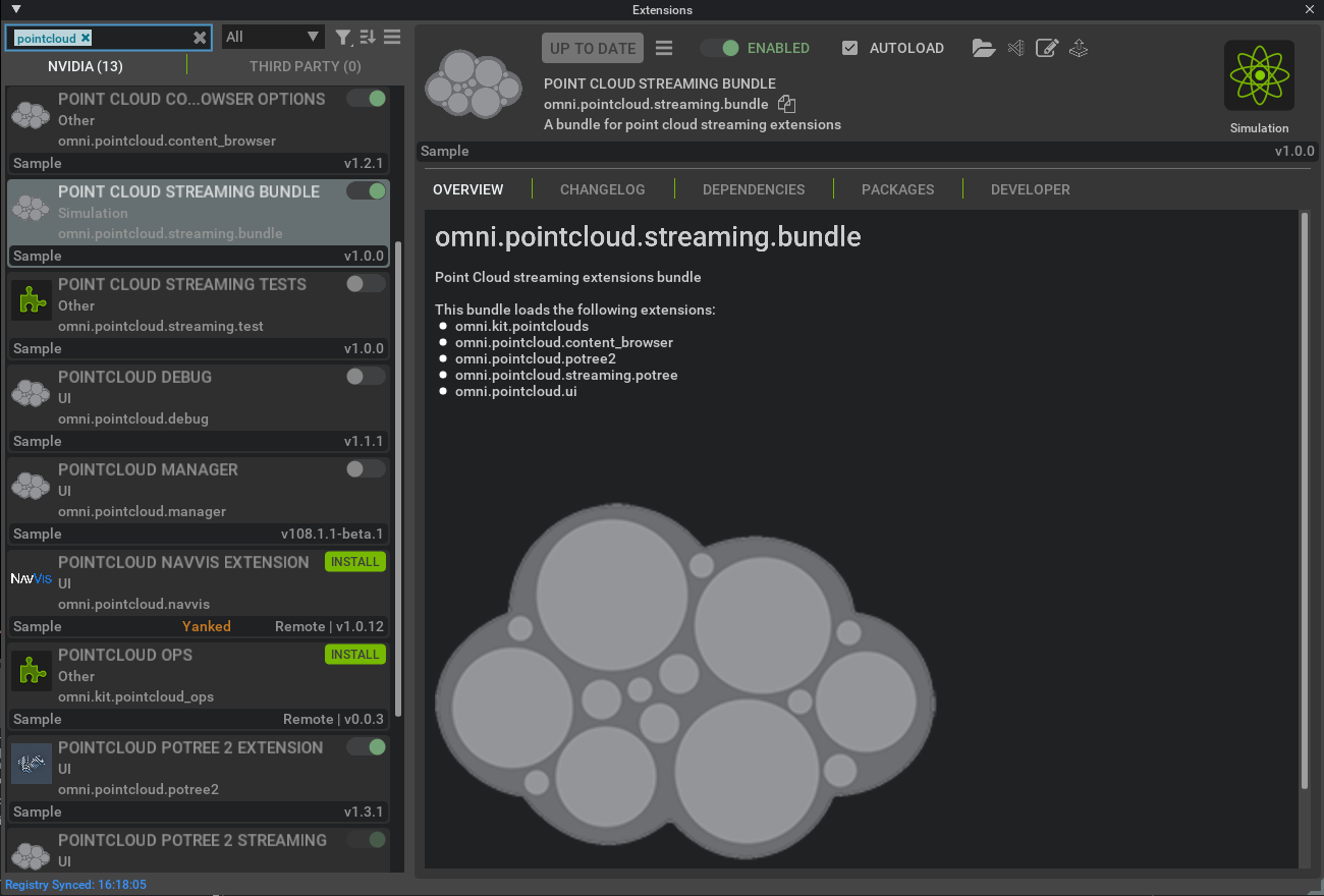 Point Cloud Extensions