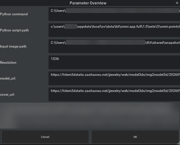 UI Generative Meshing parameters