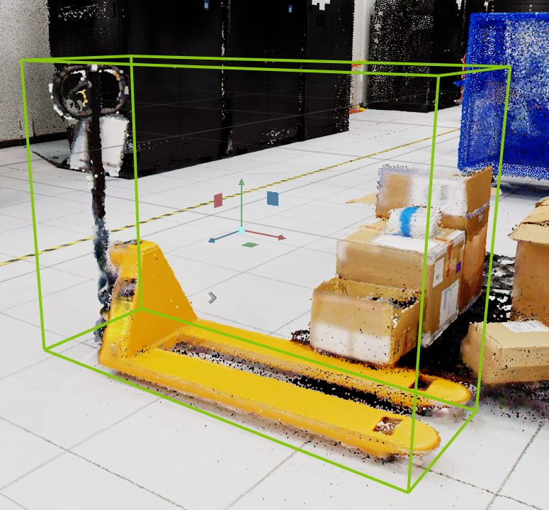 Isolated point cloud object for snapshot preparation