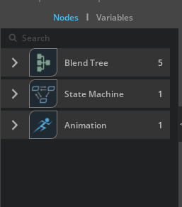Node Catalog pane listing available nodes for the current graph mode.