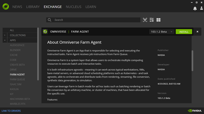 Omniverse Launcher: Agent