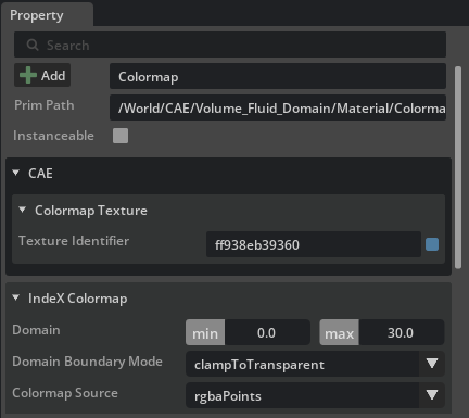 Volume Colormap with a domain of 0 through 30 and clampToTransparent selected