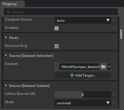 Operator properties showing Compute Device, Enabled, and Source