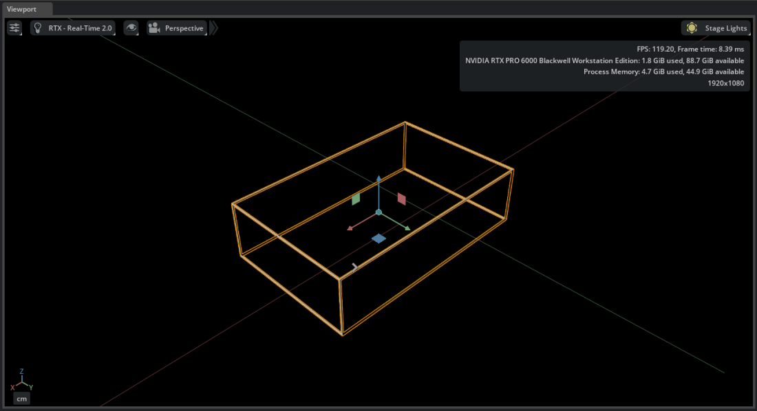 Bounding Box showing the spatial extent of the vehicle dataset