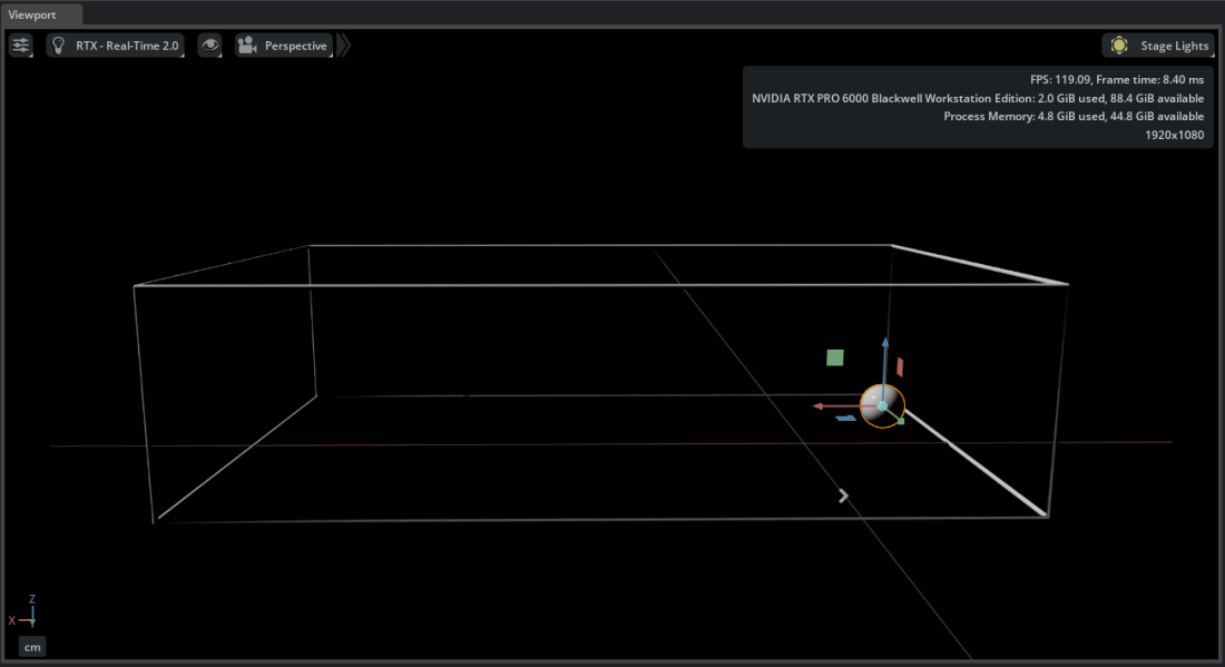 Unit Sphere positioned at the inlet side of the vehicle Bounding Box