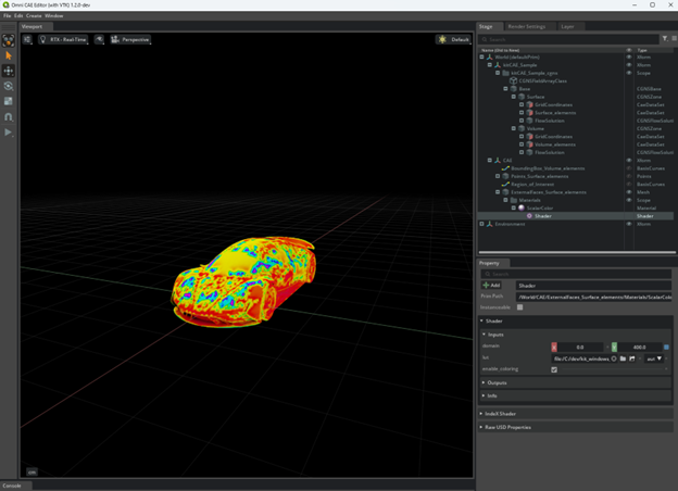 VTK-based streamlines visualization