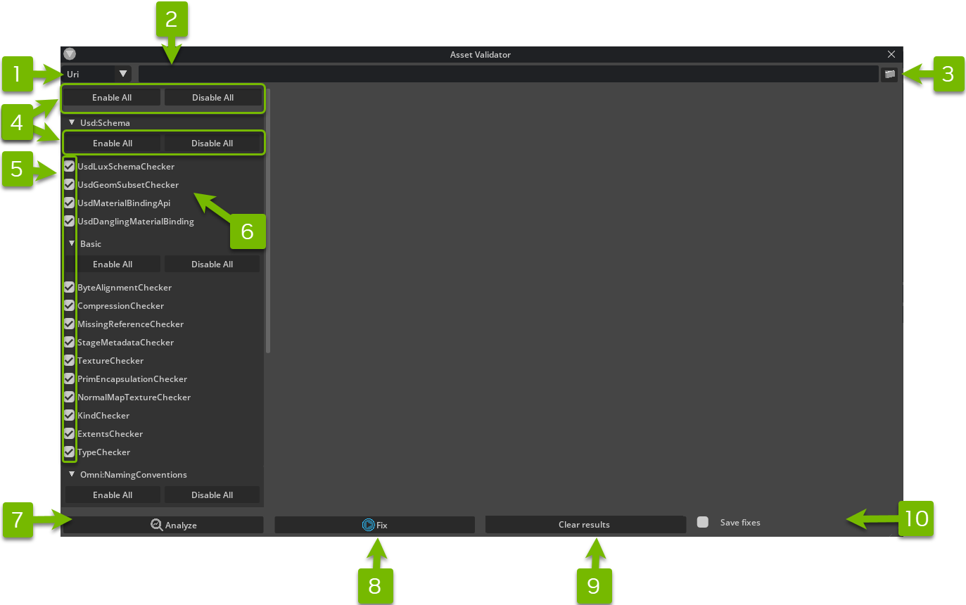 Asset Validator Window