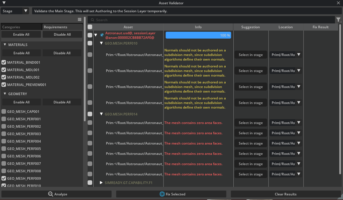 Omni Asset Validator (UI) — Omni Asset Validator