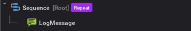 Patrol tree: Sequence with Repeat, MoveTo with RandomNavMeshPoint, and Wait