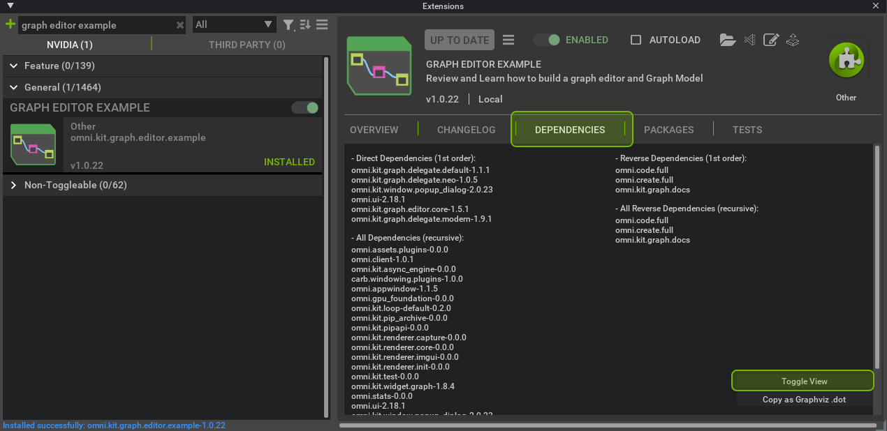 Extension Manager