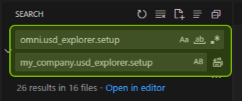 Visual Studio Code Search