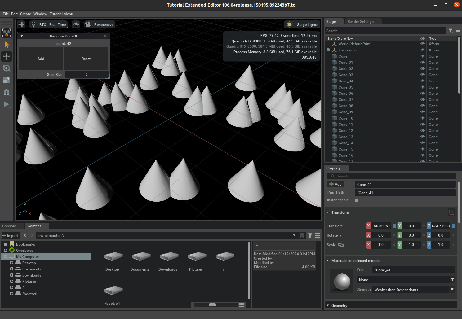 Service Application Scene Generation