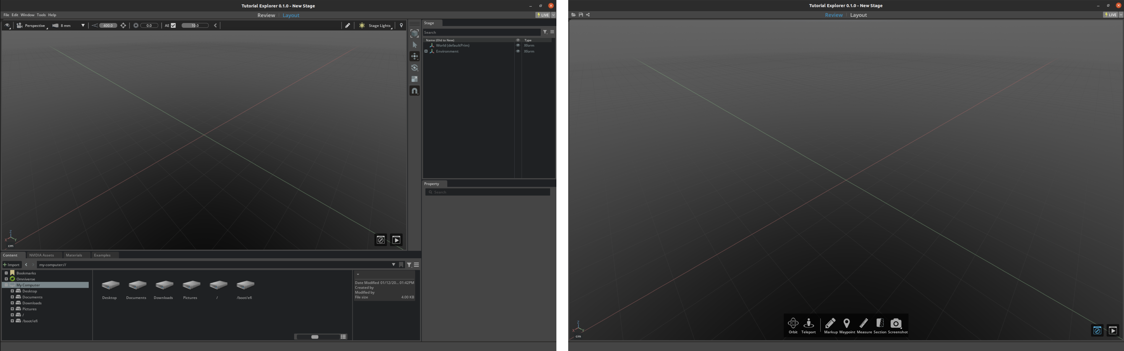 Editor Application Initial State