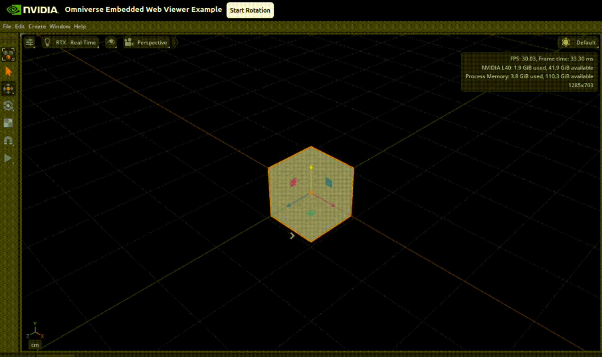Streaming Rotation Demo