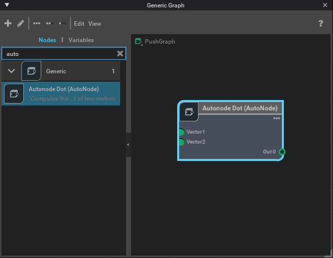 Instantiate node of the new type