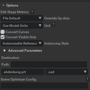 CAD Converter Import Options