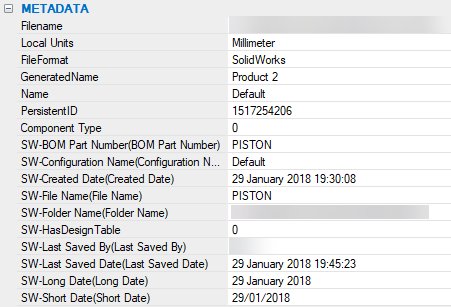 CAD Metadata