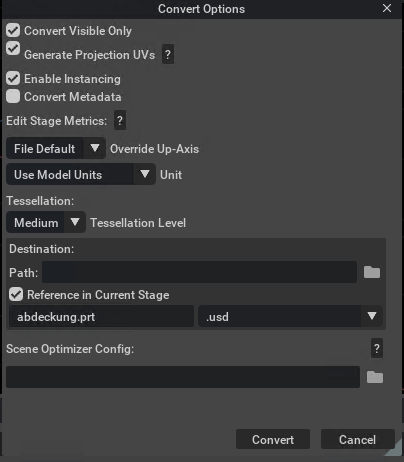 Converter Options