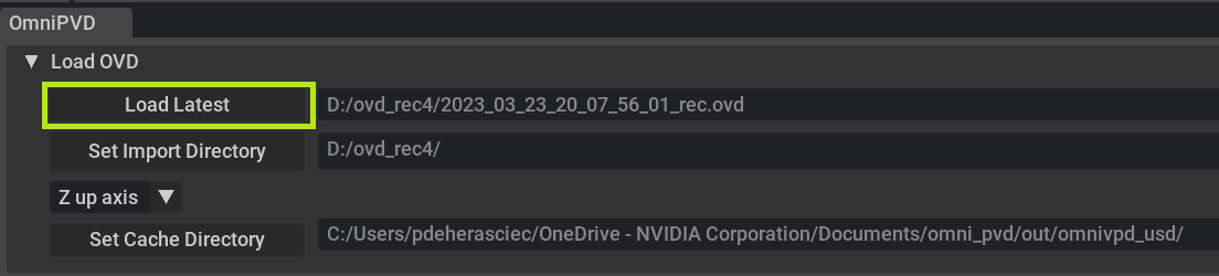 OmniPVD - PhysX Visual Debugger — Omni Physics