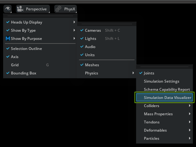 Simulation Data Visualizer Window — Omni Physics