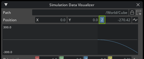 Simulation Data Visualizer Window — Omni Physics