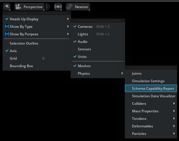 Schema capability report enable