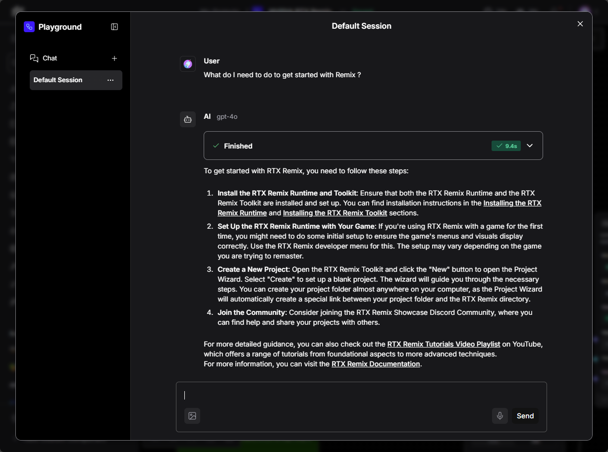 Interact with the flow