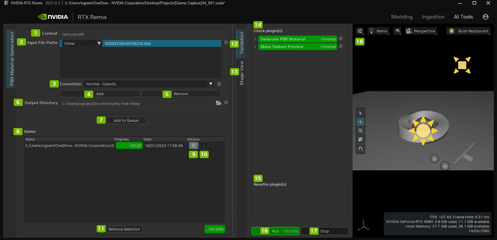 AI Tools Tab