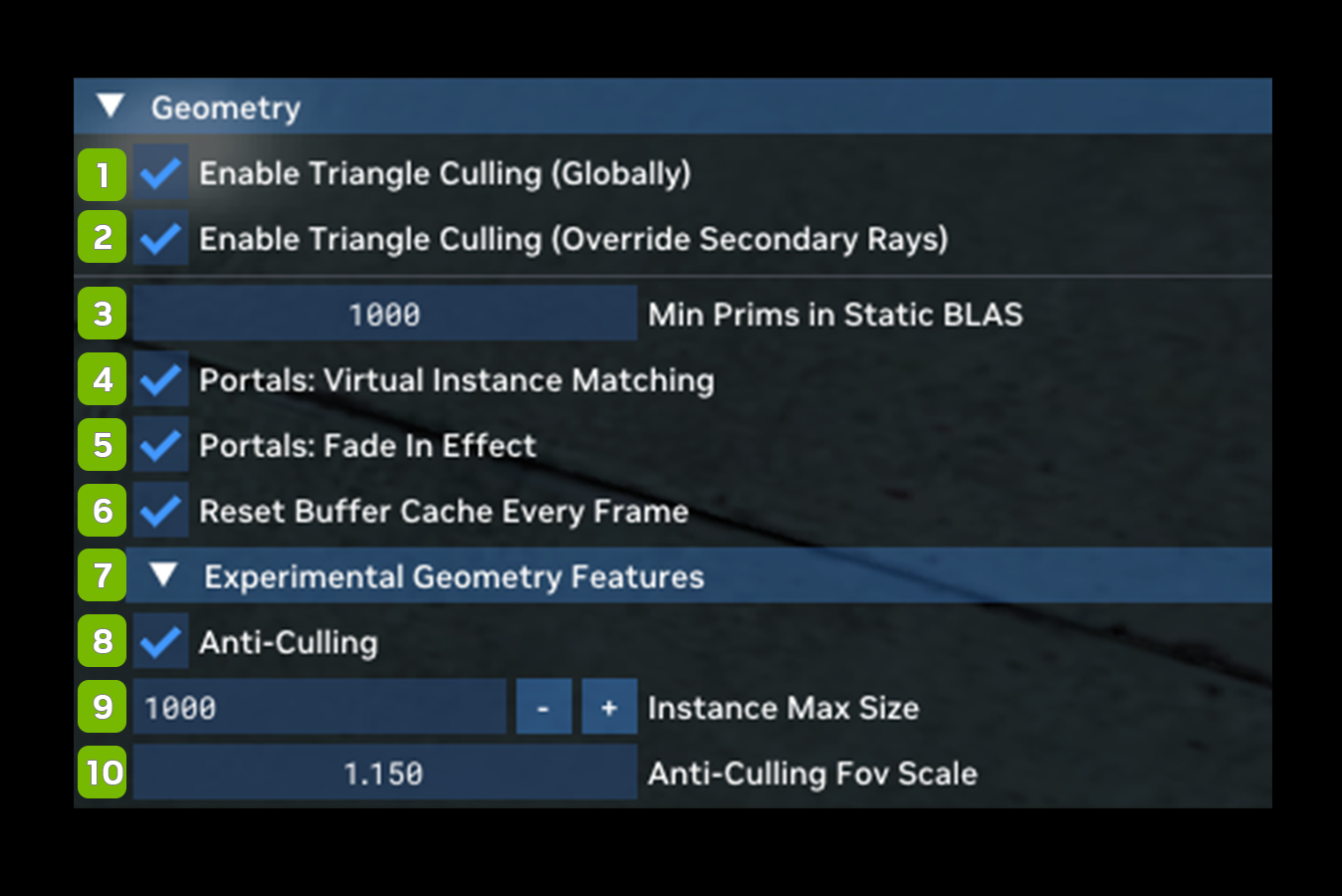Geometry — NVIDIA RTX Remix