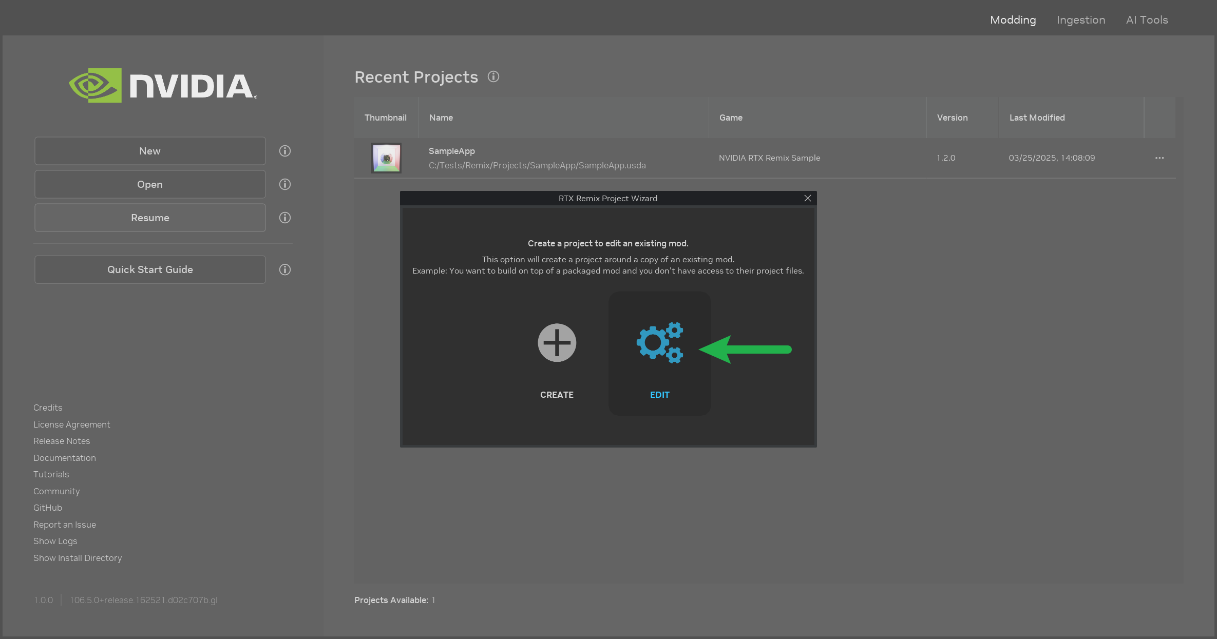 Edit An Existing Mod