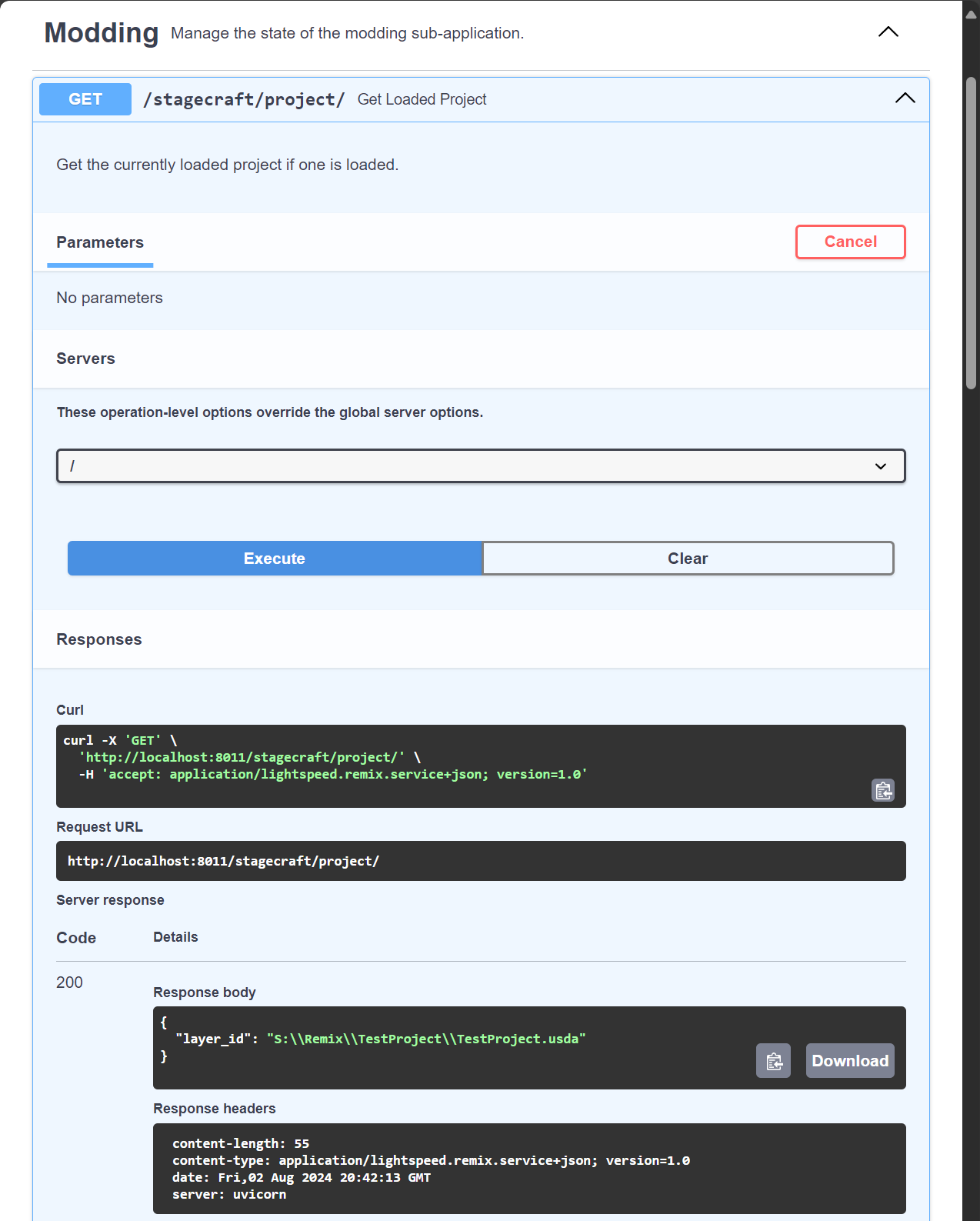 REST API Response