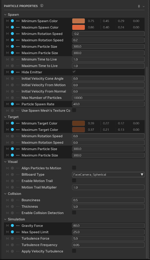 Remix Particle Properties