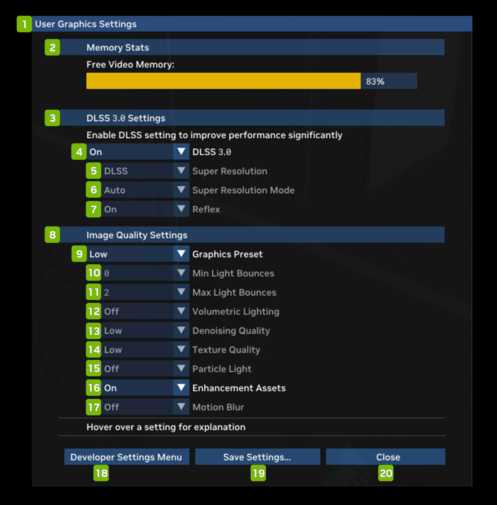 UserGraphicSettings