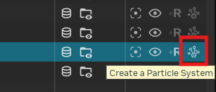 Particles Action Buttons