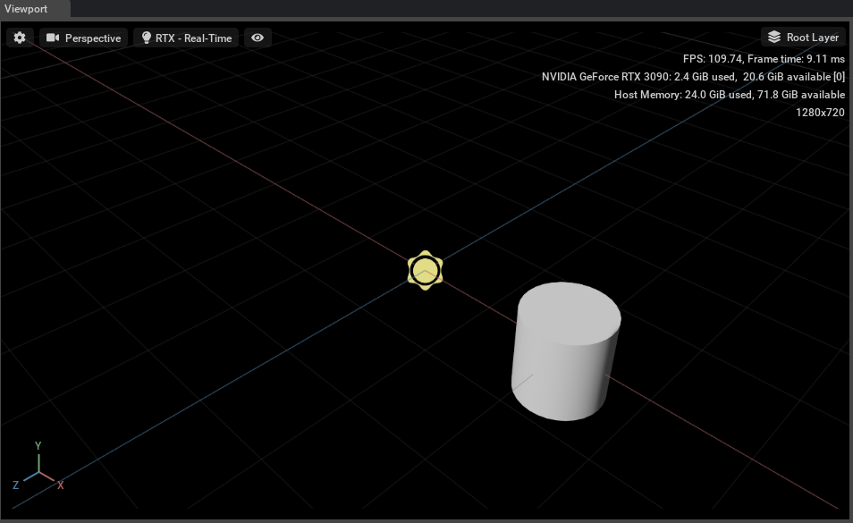 cylinder with local xform