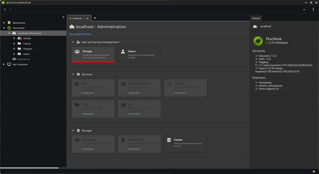 Nucleus Web Groups