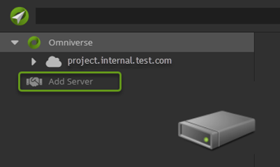Omniverse Nucleus Navigator Add Server