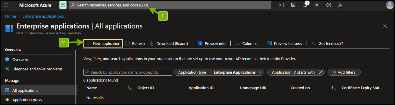 Azure new applications